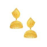 22K Gold Grand Teardrop Jhumka Filigree Earrings